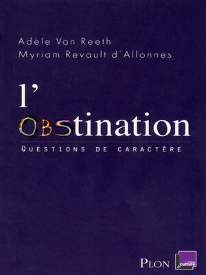 cover image of L'obstination